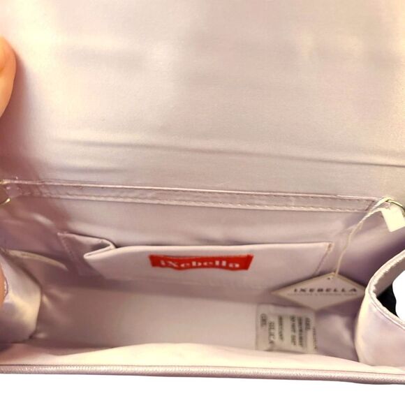 IXABELLA Crossbody Clutch Bag Sparkly Soft Lilac Pink - Picture 6 of 13